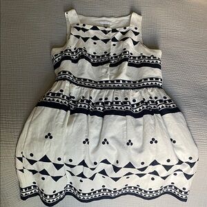 J. Crew Black and White Mini Dress